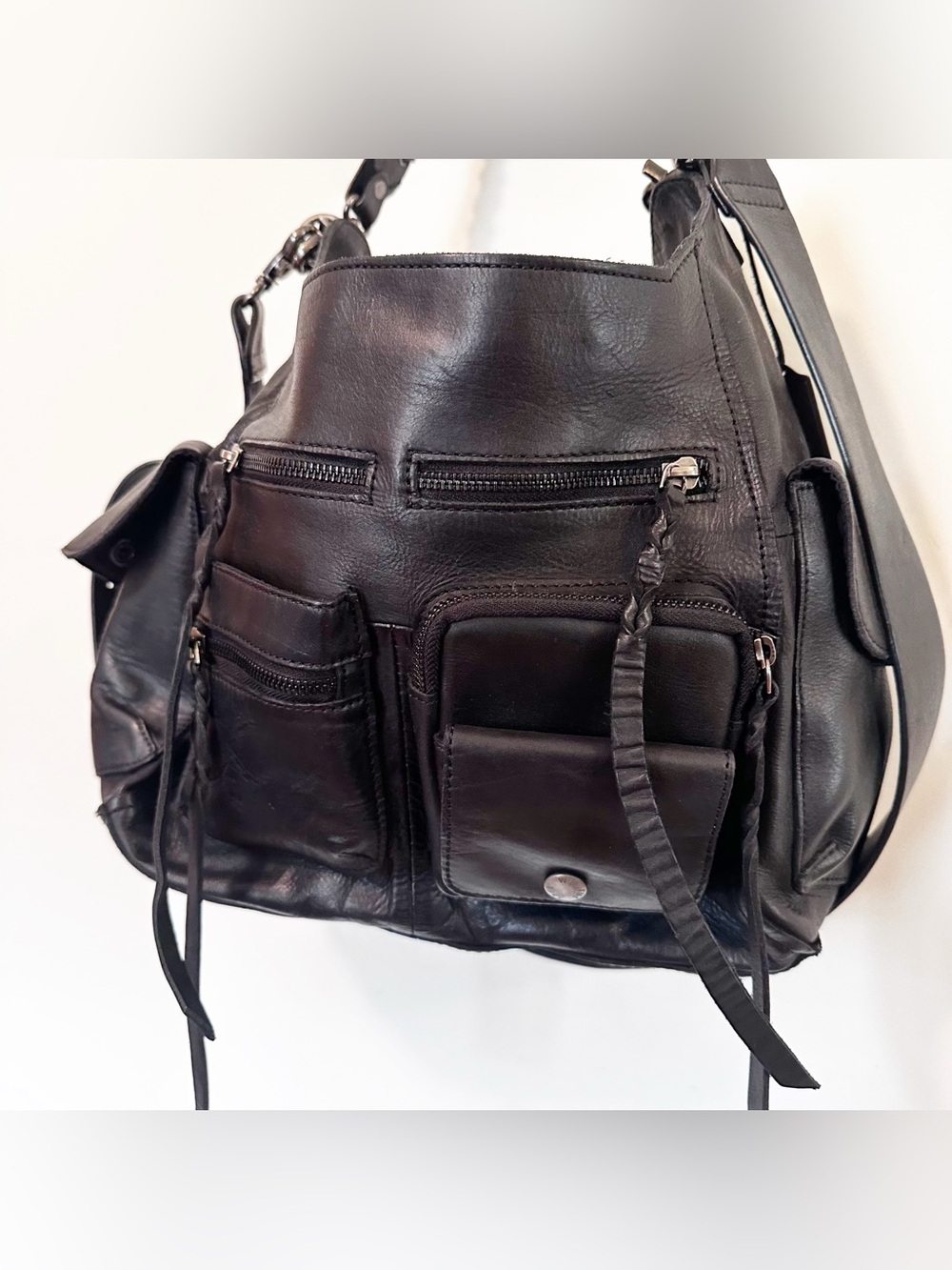 Free People We The Free Ledger Leather Bag - Picture 14 of 15